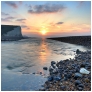 slides/Dawn over Cuckmere River.jpg sussex east birling.gap beach pools tide ocean coast beachy head lighthouse eastbourne rocks water ocean people person clouds storm cliffs pebbles red white blue seven sisters country park moon cresent ripples sand Dawn over Cuckmere River
